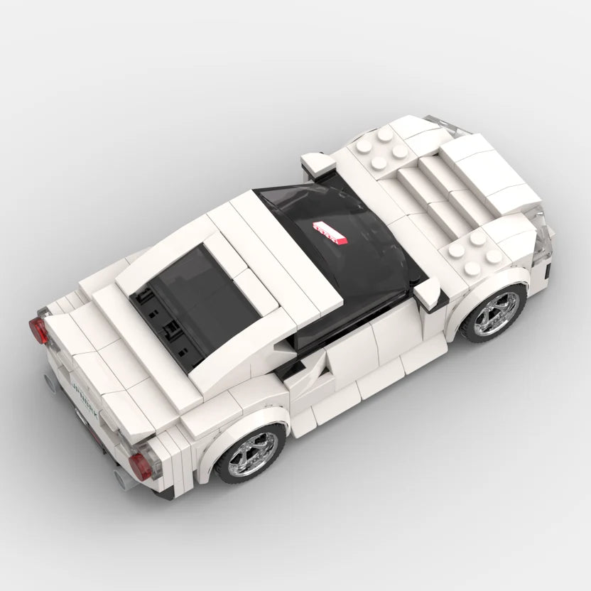 JPNBricks 2015 GT86 R K1X White Brick Car Model Kit