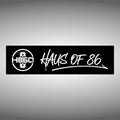Haus of 86 Window Decal